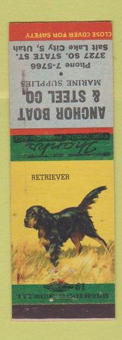 Matchbook Cover - Anchor Boat and Steel Marine Supply Salt Lake City UT