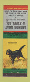 Matchbook Cover - Anchor Boat and Steel Marine Supply Salt Lake City UT