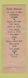 Matchbook Cover - Moxum Hotel Salt Lake City UT