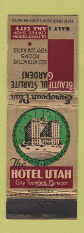 Matchbook Cover - Hotel Utah Salt Lake City UT WEAR