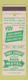 Matchbook Cover - Pine Street Motel Spartansburg SC