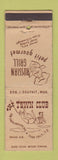 Matchbook Cover - The Town Club Russian Grill Sioux Falls SD WORN