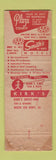 Matchbook Cover - Smith's Motel Plaza Court Sioux Falls SD WEAR