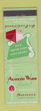 Matchbook Cover - Alonzo Ward Hotel Aberdeen SD WORN