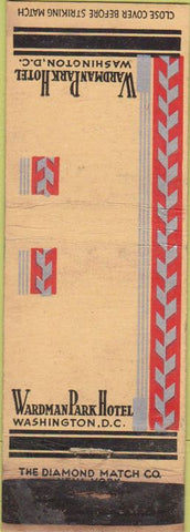 Matchbook Cover - Wardman Park Hotel Washington DC