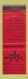 Matchbook Cover - Motel Rapid City SD WEAR