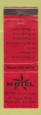 Matchbook Cover - Motel Rapid City SD WEAR