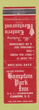Matchbook Cover - Hampton Park Inn Camden SC WEAR