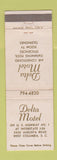 Matchbook Cover - Delta Motel West Columbia SC WEAR