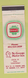 Matchbook Cover - Superior Motel St George Motor Inn SC WEAR