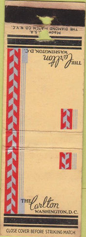 Matchbook Cover - The Carlton Hotel Washington DC WEAR