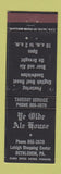 Matchbook Cover - Ye Olde Ale House Bethlehem PA
