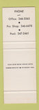 Matchbook Cover - Sharon Country Club Sharon PA