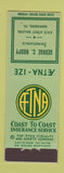 Matchbook Cover - AETNA Insurance George Hoopy Harrisburg PA