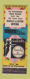Matchbook Cover - Read Beauty Studio Meadville PA girlie low phone #