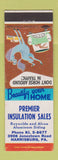 Matchbook Cover - Premier Insulation Sales Harrisburg PA