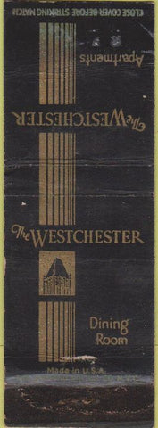 Matchbook Cover - The Westchester Hotel  NO TOWN WORN