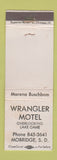 Matchbook Cover - Wrangler Motel Mobridge SD WORN