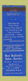 Matchbook Cover - Radio TV Motorola Admiral New Bedford PA