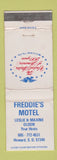 Matchbook Cover - Freddie's Motel Howard SD WORN