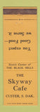 Matchbook Cover - Skyway Cafe Custer SD