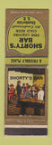 Matchbook Cover - Shorty's Bar Chamberlain SD