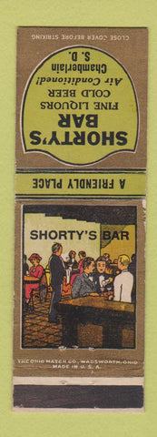 Matchbook Cover - Shorty's Bar Chamberlain SD