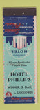 Matchbook Cover - Hotel Phillips Winner SD LE Goodwin