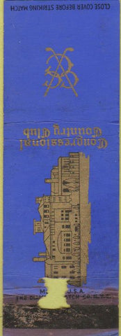 Matchbook Cover - Congressional Country Club Washington DC? WEAR