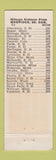 Matchbook Cover - Silver Grill Happy Chef Mobridge SD WORN
