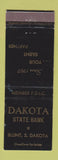 Matchbook Cover - Dakota State Bank Blunt SD