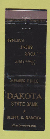 Matchbook Cover - Dakota State Bank Blunt SD