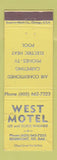 Matchbook Cover - West Motel Edgemont SD WEAR