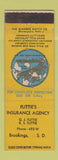 Matchbook Cover - Flittie's Insurance Agency Brookings SD