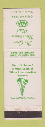 Matchbook Cover - Green Mountaineer Motel White River Junction VT girlie WEAR