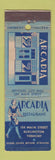 Matchbook Cover - Arcadia Restaurant Burlington VT girlie WORN