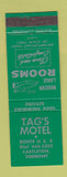 Matchbook Cover - Tag's Motel Castleton VT