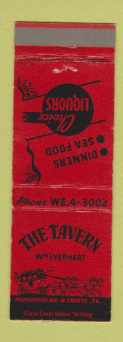 Matchbook Cover - The Tavern Restaurant Cynwyd PA