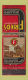 Matchbook Cover - Fried's Restaurant Philadelphia PA deco