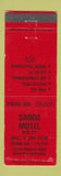 Matchbook Cover - Sands Motel Wall SD WEAR
