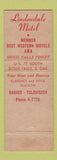 Matchbook Cover - Lindendale Motel Sioux Falls SD WEAR
