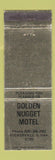 Matchbook Cover - Golden Nugget Motel Rockerville SD WEAR