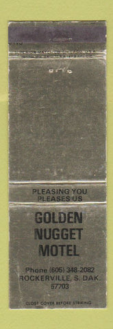 Matchbook Cover - Golden Nugget Motel Rockerville SD WEAR