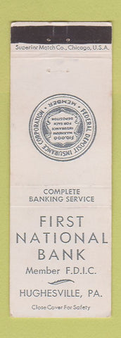 Matchbook Cover - First National Bank Hughesville PA