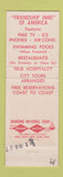 Matchbook Cover - Zoart Motel Murdo SD