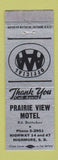 Matchbook Cover - Prairie View Motel Highmore SD WEAR