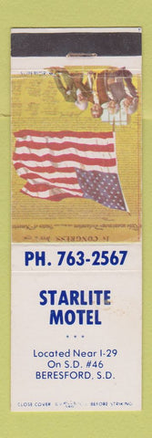 Matchbook Cover - Starlite Motel Beresford SD