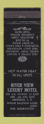 Matchbook Cover - River View Luxury Motel Aberdeen SD WEAR