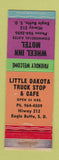 Matchbook Cover - Wheel Inn Motel Eagle Butte SD Little Dakota Truck Stop WEAR