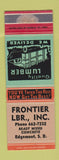 Matchbook Cover - Frontier Lumber Edgemont SD concrete WEAR